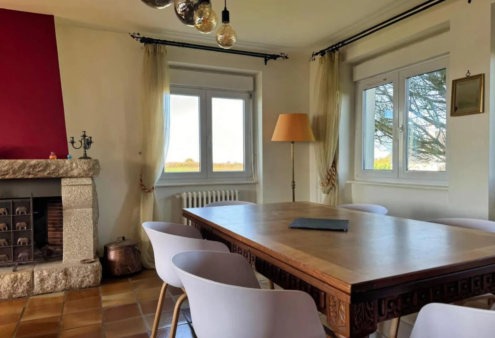 펜션 Kermartin - Maison De Famille Avec Vue Sur La Baie De Morlaix Plouézocʼh